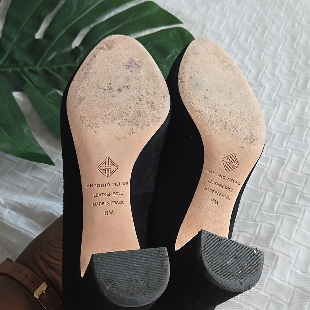 ANTONIO MELANI Black Heels Classic Pumps Mobwife Minimalist - Picture 9 of 13
